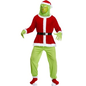 M-3XL unisexe <span class=keywords><strong>noël</strong></span> vert monstre Costume fourrure père <span class=keywords><strong>noël</strong></span> Costume Cosplay tenue de <span class=keywords><strong>noël</strong></span> - Product Image 5