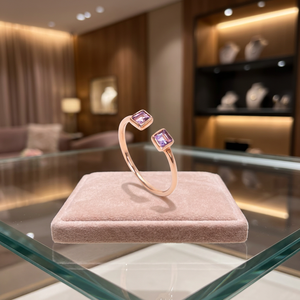 แหวนหินอัญมณีสไตล์โบฮีเมียนทำมือ ชุบทอง 18K - Product Image 2