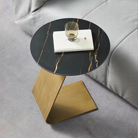 Table d'appoint en ardoise style nordique, gain de place, mobilier moderne pour salon, petite table basse