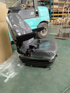 Siège de tracteur à suspension en tissu robuste, amortisseur, design ergonomique, coussin confortable, 25 kg, pour usage agricole moyen/grand - Product Image 4