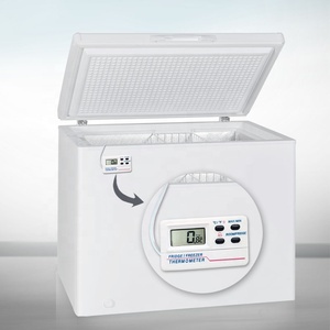 เครื่องวัดอุณหภูมิตู้เย็นแบบดิจิตอล LCD เครื่องวัดอุณหภูมิห้อง พร้อมระบบแจ้งเตือนสูงสุดและต่ำสุด - Product Image 3