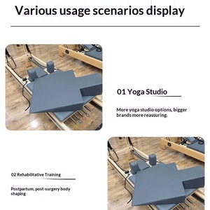 Cama de <span class=keywords><strong>Pilates</strong></span> para Mujeres Embarazadas con Almohada en Forma de Cuña y Almohada Auxiliar, Tapete de Yoga, Acero Inoxidable 304 - Product Image 6