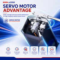 Barrière de parking à moteur servo haute vitesse Bisen BS-DZ160, portail d'accès intelligent pour véhicules avec télécommande, IP54 RS485
