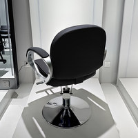 Nouveau Fauteuil de Salon de Coiffure Haut de Gamme en Acier Inoxydable, Réglable en Hauteur par Rotation, Exclusif pour Salons et Instituts de Beauté, Idéal pour la Coloration