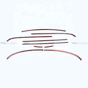 Pour MINI Cooper S JCW R56 2 portes 2008-2013, kit de garniture de seuil de fenêtre, bande de protection contre les intempéries, garniture de ceinture, finition noire brillante - Product Image 3