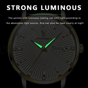 Para POEDAGAR 994, reloj de cuarzo de lujo, reloj deportivo para hombre, correa de acero inoxidable, resistente al agua, encanto de negocios, cuarzo de moda ciudadana - Product Image 6