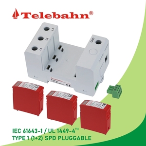 Telebahn 208V/480V 3P AC <span class=keywords><strong>DPS</strong></span> 20-50kA SCCR 200kA 3W+G Soppressore di Sovratensione TVSS su Guida DIN per Sistema Trifase a Y - Product Image 4