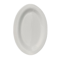 Vente en gros Assiette à dîner ovale de 10 pouces personnalisée de haute qualité pour restaurant Plat de service Poisson Snack Desserts Plateau de service