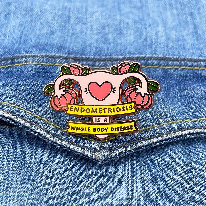 RENHUI Groupe sanguin Poumon Cancer du sein Anatomie des yeux Personnalisé Métal Artisanat Badges Épinglettes Épingles en émail
