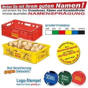 Euro-Deckelbehälter Aus PP, LxBxH 600x400x230 Mm, Blau - Product Image 2