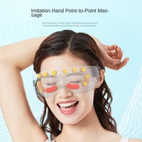 Masque oculaire chauffant intelligent rechargeable en silicone 3D avec fonction musicale, masseur électrique pour les yeux, couleur et taille personnalisables