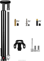 Gonfleur de sol de pompe à air de vélo en aluminium portable personnalisé pour cadre de vélo pompe à air à pédale