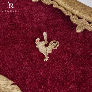 FP1033 Изящные индейские ювелирные изделия Kundan цепь De Oro 18K член Хип-Хоп Кулон Петух ожерелье для женщин мужчин - Product Image 2