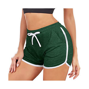 <b>Ladies</b> <b>Summer</b> Sports Shorts Casual Comfort Fit Elastic Waist Breathable Quick Dry Lightweight Knit Design Everyday Wear Home - Product Image 1