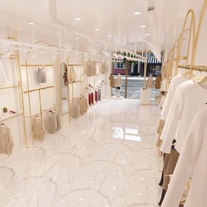 Clothing Store Fixtures & Interior Design: Custom Fashion Retail Display Shelves for Boutique Shop Fitting - Product Image 3