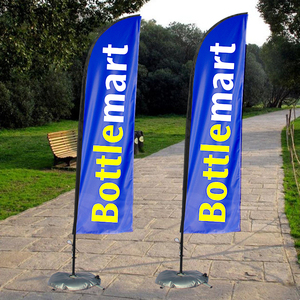 Banderas de publicidad en forma de lágrima para exteriores, impresión personalizada barata para jardín - Product Image 2