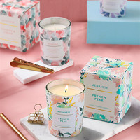 Benutzer definierte Formen Duft farben Luxus Home Decor Soja Wachs Private Label Aroma therapie Duft kerzen Glas