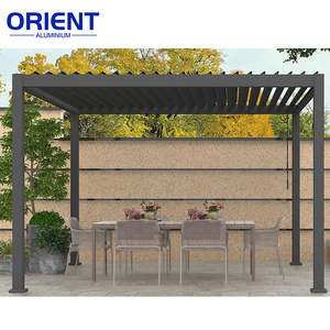 Popular Pavilion Muebles de jardín Jardín Automático Impermeable Al Aire Libre Sistema de cubierta de pérgola de aluminio - Product Image 2