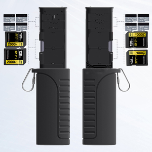 2 in 1 Memory <strong>Card</strong> Reader Storage Case 5Gbps High Speed Flash Reading IP54 Waterproof Multi Slot Box for SD TF <strong>Card</strong> - Product Image 1