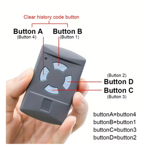 <span class=keywords><strong>Télécommande</strong></span> de porte de garage automatique Rking RK-HORMAN1 <span class=keywords><strong>Hormann</strong></span> Hsm2 <span class=keywords><strong>Hse2</strong></span> Hsm4, fréquence 433 MHz, code roulant, matériau ABS, 4 boutons - Product Image 4