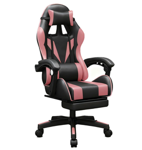 <span class=keywords><strong>Silla</strong></span> de Juego Ergonómica con Marco de Hierro, Giratoria 360 Grados, Respaldo Alto, Soporte Lumbar Ajustable, Elevación a Gas de 3 Etapas para Oficina en Casa - Product Image 1