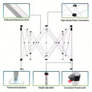 ป้ายเต็นท์แบบกำหนดเอง ป้ายไวนิลสำหรับภายนอก ขนาด 10x10 ฟุต ป้ายเต็นท์หลังคา ป้ายงานเทศกาล สำหรับงานแสดงสินค้า ร้านค้าแบบป๊อปอัพ และงานอีเว้นท์ - Product Image 4