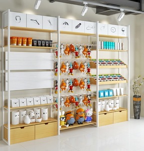 Étagère de présentation <span class=keywords><strong>Minso</strong></span> moderne personnalisée en bois, autoportante, pour épicerie, supermarché - Product Image 4