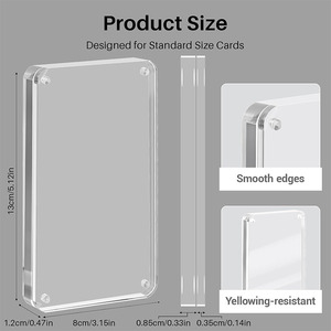 Estuche Magnético Acrílico para Exhibición de Cartas Coleccionables, Caja de Almacenamiento Transparente para Paquetes de Cartas TCG con Protección UV - Product Image 5