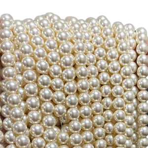 10Mm Sữa Trắng Kính Tròn Phòng Thí Nghiệm Tạo Ra Giả Ngọc Trai Lỏng Hạt Cho Tự Làm Vòng Cổ Làm - Product Image 4