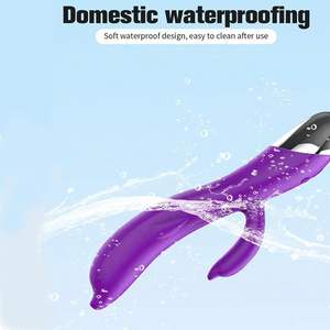 2025 nouveau dauphin double tête lapin vibrateur ensemble 6 Modes Silicone souple jouets pour adultes pour les femmes voyage essentiel cadeaux amusants pour votre - Product Image 6