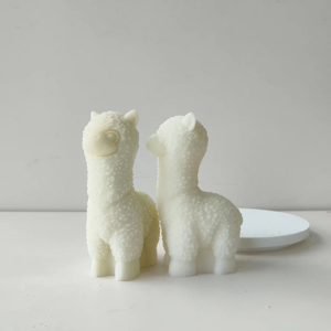 J10117 Tự Làm Động Vật Loạt Cừu Alpaca Hình Dạng Silicone Khuôn Sáng Tạo Hương Liệu Nến Khuôn Xà Phòng Sơn Thạch Cao Silicone Khuôn - Product Image 6