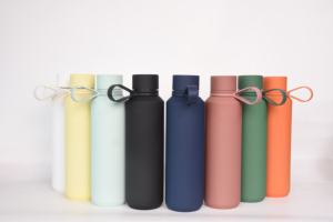 Travel Double Wall Vacuum <b>Flask</b> Gym Stainless Steel Insulated <b>Bottle</b> Rubber Paint Thermal <b>Bottle</b> - Product Image 6