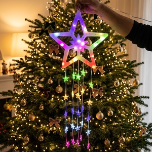 Guirlande lumineuse <span class=keywords><strong>de</strong></span> <span class=keywords><strong>Noël</strong></span> 70 cm pour fenêtre, flocons <span class=keywords><strong>de</strong></span> neige, étoiles, sapin <span class=keywords><strong>de</strong></span> <span class=keywords><strong>Noël</strong></span>, intérieur/extérieur, mur, pour mariage, fête, vente flash, lumières <span class=keywords><strong>de</strong></span> <span class=keywords><strong>Noël</strong></span> - Product Image 4