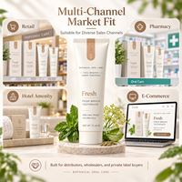 Dentifrice Botanique Haleine Fraîche à la Menthe, au Fenouil et à l'Aloe Vera – Soin Buccal Apaisant, Nettoyage Quotidien Doux – OEM ODM