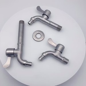 Nouveau produit extension murale SS304 <span class=keywords><strong>robinet</strong></span> à poignée unique noyau de cuivre <span class=keywords><strong>robinet</strong></span> de bassin à ouverture rapide pour <span class=keywords><strong>machine</strong></span> à <span class=keywords><strong>laver</strong></span> - Product Image 4