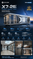 Futuristisches Modulares Vorgefertigtes Intelligentes Mobiles Kapselhaus Büro & Ferienhaus Container-Haus Komplett Möbliert