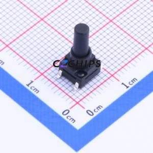 K2-1839SQ-U4SW-02 Tactile Switch SMD-4P,6.2x6.2mm Switch Round Button 2.5N Vertical Mount 6.2mm - Product Image 1