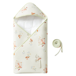 October <b>Crystallization</b> Newborn Swaddle Blanket 100% Cotton Anti-Startle All-Season Baby Wrap <b>Animal</b> Print Hand Wash Only - Product Image 5