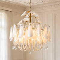 Lustre de style Murano artisanal pour salon/chambre