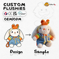 Fabricant de jouets en peluche personnalisés OEM ODM, poupées en peluche d'animaux de haute qualité, jouets en peluche de lapin mignons personnalisés, jouets en peluche doux pour cadeaux, vente en gros
