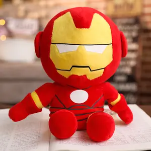 Barato Atacado Popular Filme Cartoon Personagem Bonecas Bat Iron Spider Man Super Hero Plush Brinquedos para Crianças Presentes