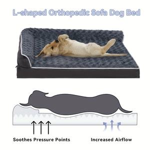 Cama para Mascotas Cálida de Invierno Más Vendida con Cojín <span class=keywords><strong>Extra</strong></span> Grande y Grueso para Perros, <span class=keywords><strong>Extra</strong></span>íble y Lavable - Product Image 4