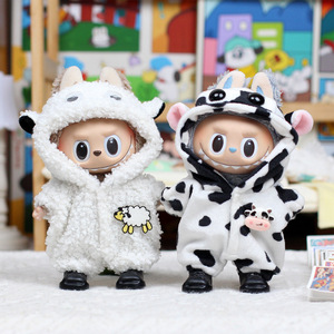 Vêtements de poupée La Bubudo, combinaison en peluche sur le thème de la vache et de la brebis, pour les enfants de 8 à 13 ans, unisexe - Product Image 2
