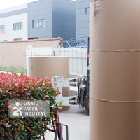 Rouleau jumbo de papier de revêtement simple face pour la matière première pour l'impression flexographique de boissons et de café compatible