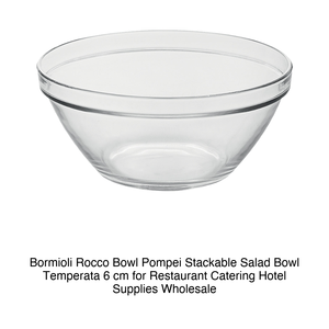 Bol à salade empilable en verre trempé Pompei Ø 6 cm Bormioli Rocco - Product Image 2