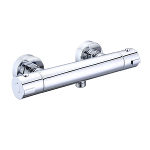 Robinet double fonction argent précision cuivre mural eau chaude <span class=keywords><strong>et</strong></span> froide pour douches <span class=keywords><strong>et</strong></span> baignoires pour hôtels - Product Image 1
