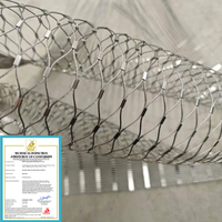 Maille de câble métallique flexible en acier inoxydable SS304 316 pour clôture de volière, balustrade, filet anti-suicide, conforme CE ISO, finition oxyde noir