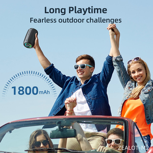 Zealot 10W ลำโพงไร้สายแบบพกพาขนาด<span class=keywords><strong>เล็ก</strong></span>กันน้ำสำหรับ5.4กลางแจ้งพร้อมไฟ LED RGB การ์ด TF และตู้พลาสติก - Product Image 5