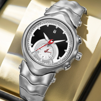 Montre pour homme rétro Alien Judge de style médiéval y2k, tendance, lumière nocturne, calendrier, bracelet en acier, montre à quartz, premium, vente flash