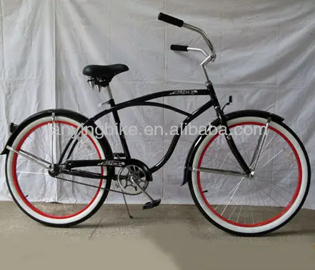 Freno a pedale all'ingrosso donna uomo Beach Cruiser Bike 26 pollici Coaster Brake Beach Cruiser Bicycle